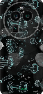 Силиконовый чехол Медузы для Oppo Find X6 Pro - 906u-3041 изображение 