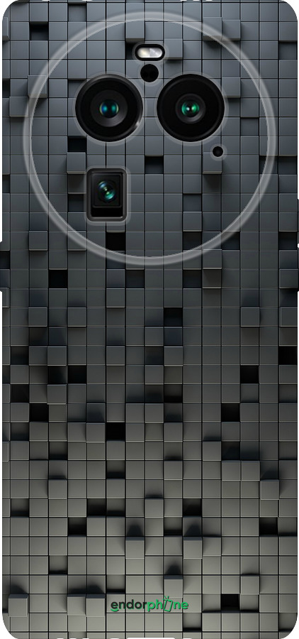 Силиконовый чехол Кубики для Oppo Find X6 Pro - 1061u-3041 изображение 