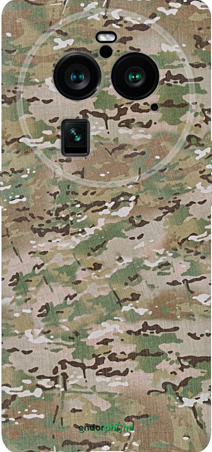 Силиконовый чехол Камуфляж v5 для Oppo Find X6 Pro - 1201u-3041 изображение 