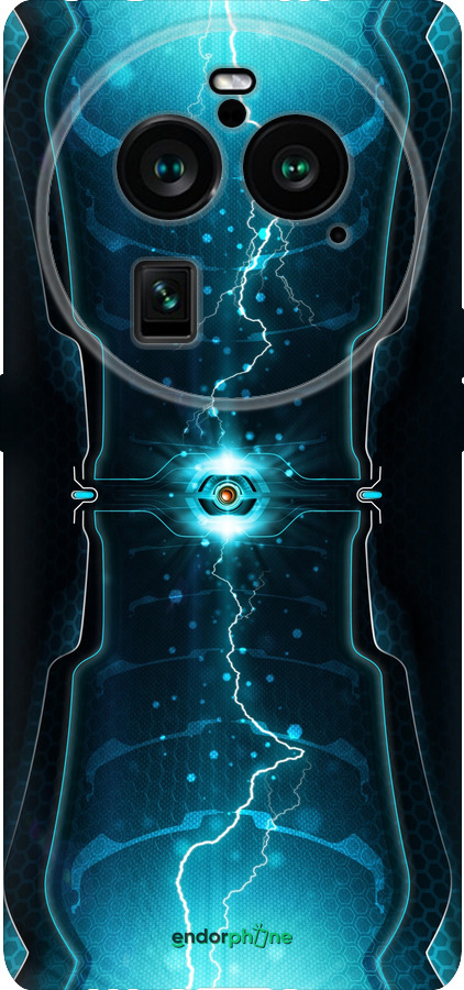 Силиконовый чехол Молнии в цилиндре для Oppo Find X6 Pro - 120u-3041 изображение 