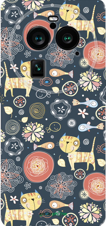 Силиконовый чехол Котята v4 для Oppo Find X6 Pro - 1224u-3041 изображение 