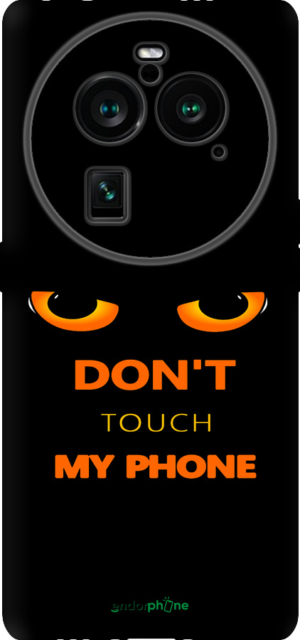 Силиконовый чехол Don't touch the phone для Oppo Find X6 Pro - 4261u-3041 изображение 