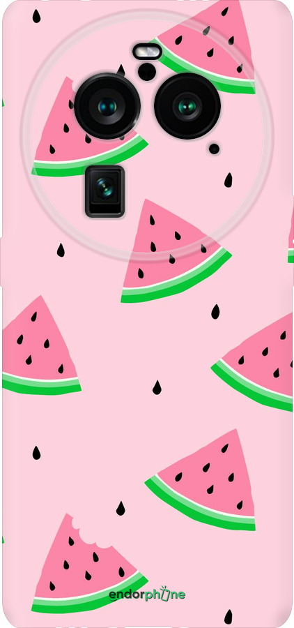 Силиконовый чехол Розовый арбуз для Oppo Find X6 Pro - 4314u-3041 изображение 