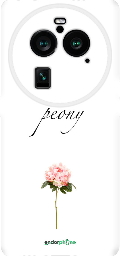 Силиконовый чехол Пион для Oppo Find X6 Pro - 4366u-3041 изображение 