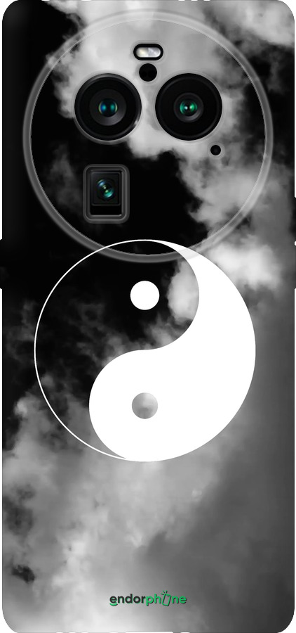 Силиконовый чехол Инь и Янь для Oppo Find X6 Pro - 4389u-3041 изображение 