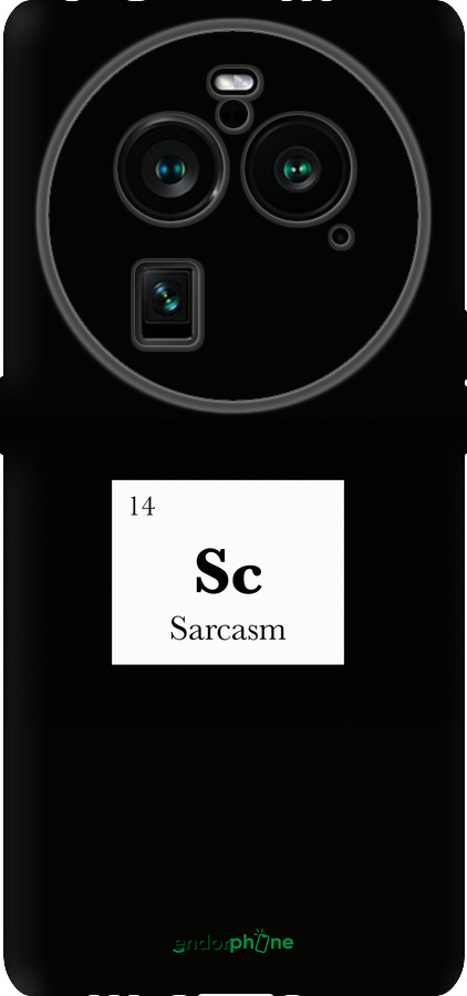 Силиконовый чехол Сарказм для Oppo Find X6 Pro - 4501u-3041 изображение 