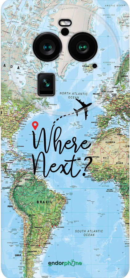 Силиконовый чехол Путешествие для Oppo Find X6 Pro - 4503u-3041 изображение 