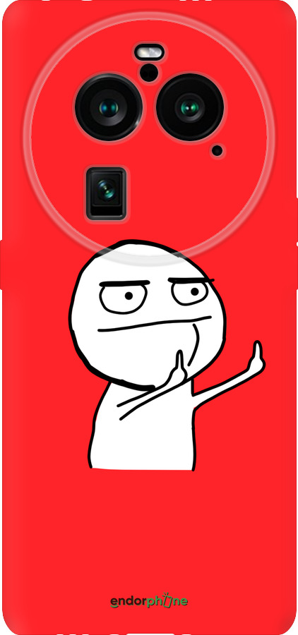 Силиконовый чехол Мем для Oppo Find X6 Pro - 4578u-3041 изображение 