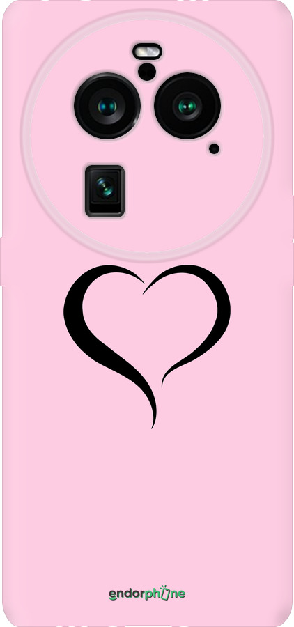 Силіконовий чехол Серце 1 для Oppo Find X6 Pro - 4730u-3041 изображение 