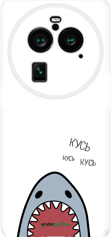 Силиконовый чехол Акула для Oppo Find X6 Pro - 4870u-3041 изображение 