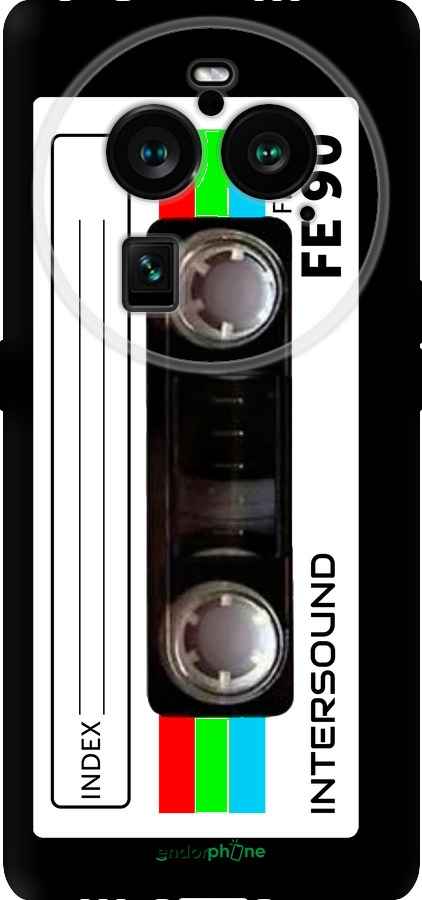 Силиконовый чехол Кассета с90 для Oppo Find X6 Pro - 4894u-3041 изображение 