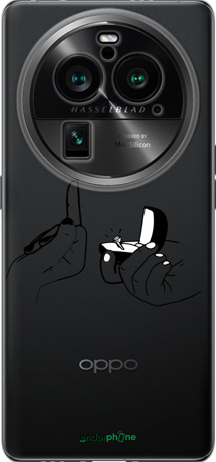 Силиконовый чехол Предложение для Oppo Find X6 Pro - 4898u-3041 изображение 