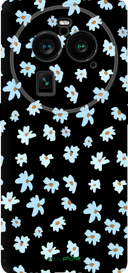 Силиконовый чехол Цветочный для Oppo Find X6 Pro - 4900u-3041 изображение 