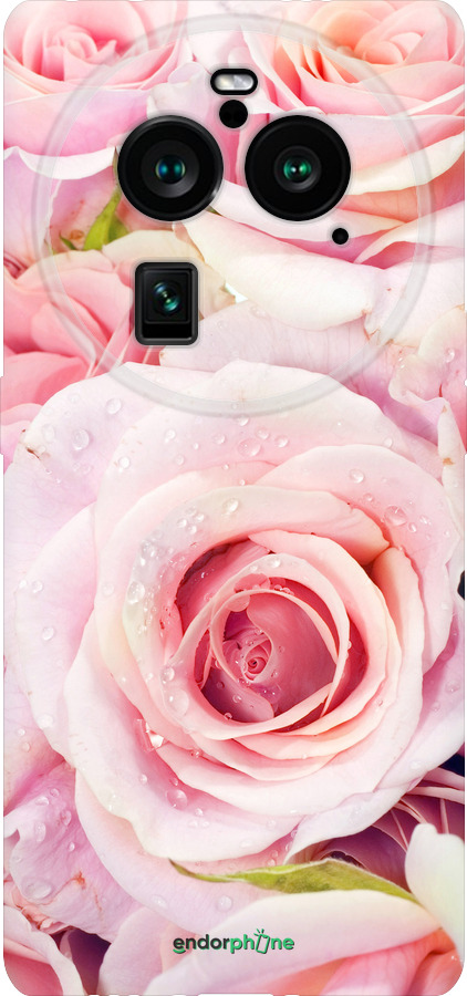 Силіконовий чехол Троянди для Oppo Find X6 Pro - 525u-3041 изображение 