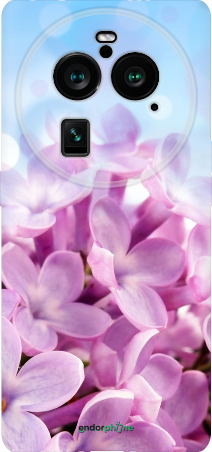 Силиконовый чехол Сирень для Oppo Find X6 Pro - 527u-3041 изображение 