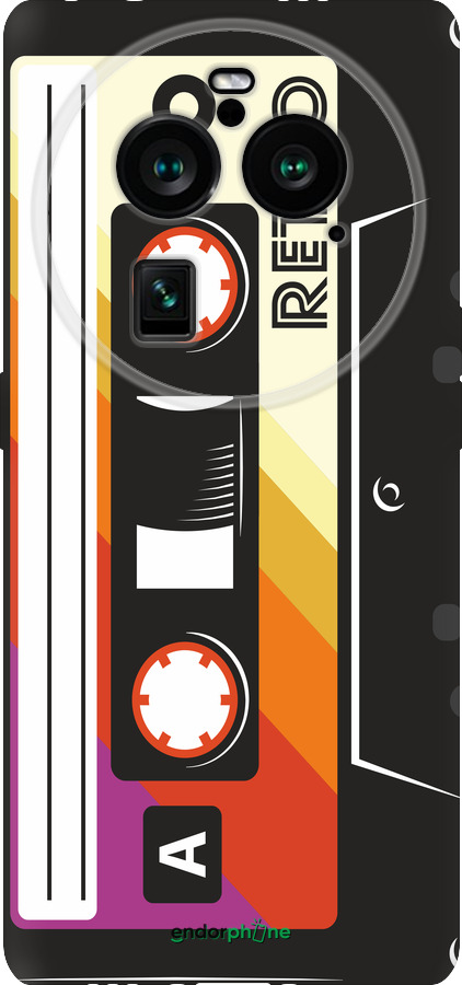 Силиконовый чехол Кассета с90 v4 для Oppo Find X6 Pro - 5532u-3041 изображение 