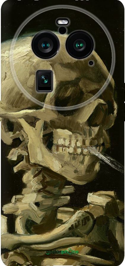 Силиконовый чехол Винсент Ван Гог. Череп для Oppo Find X6 Pro - 5544u-3041 изображение 