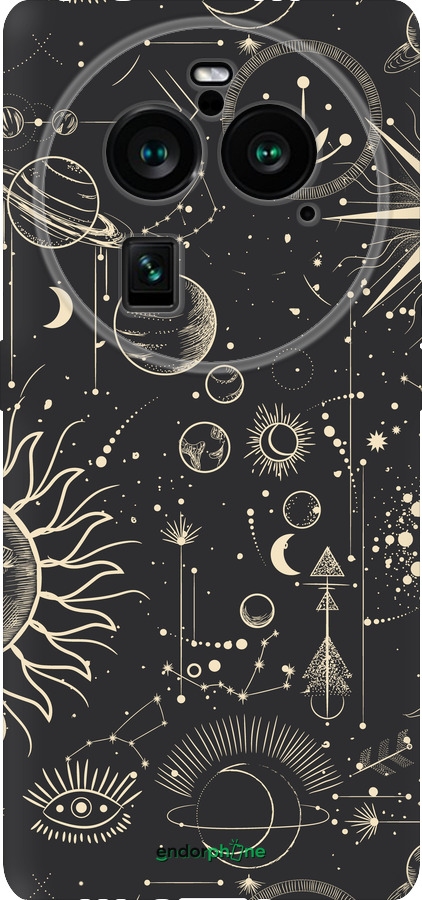 Силиконовый чехол Фаза луны для Oppo Find X6 Pro - 5605u-3041 изображение 