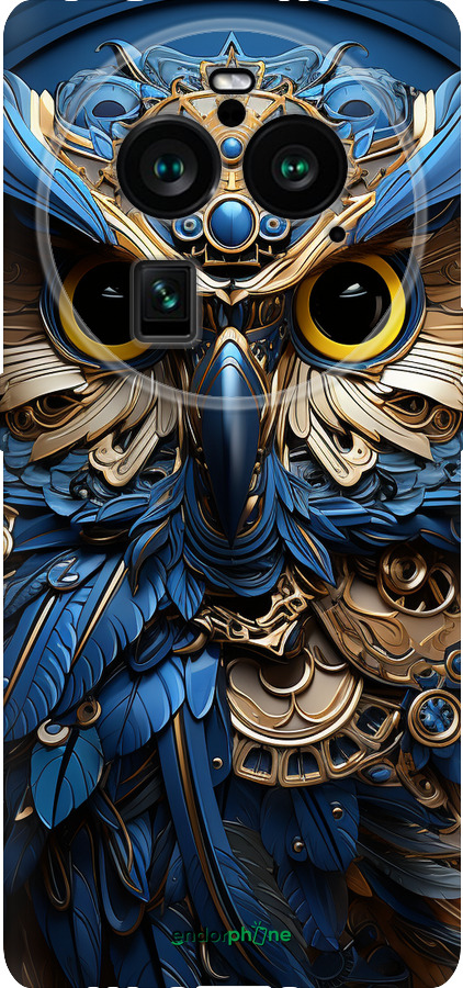 Силиконовый чехол Сова v2 для Oppo Find X6 Pro - 5649u-3041 изображение 