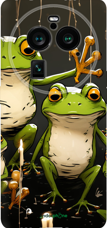 Силиконовый чехол Жабки 2 для Oppo Find X6 Pro - 5657u-3041 изображение 