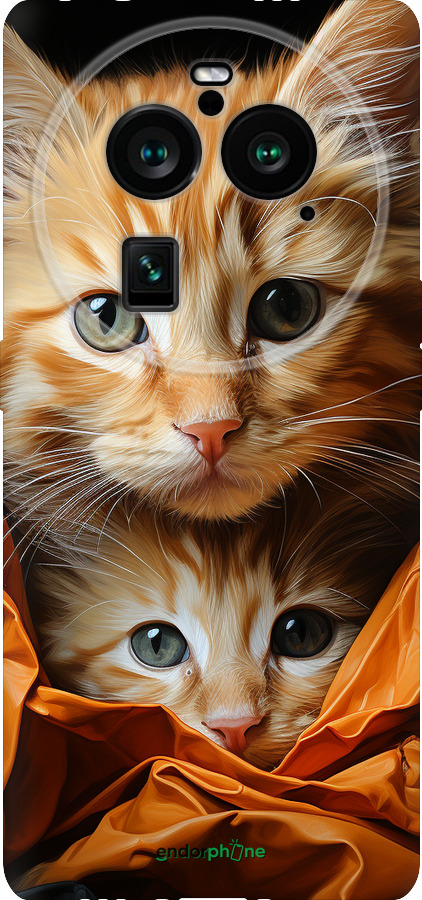 Силиконовый чехол Котики 2 для Oppo Find X6 Pro - 5664u-3041 изображение 