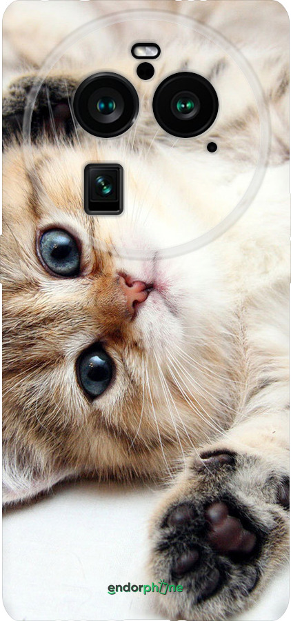 Силиконовый чехол Котик для Oppo Find X6 Pro - 6024u-3041 изображение 