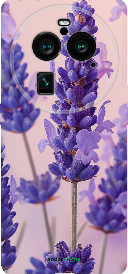 Силіконовий чехол Лаванда для Oppo Find X6 Pro - 6037u-3041 изображение 