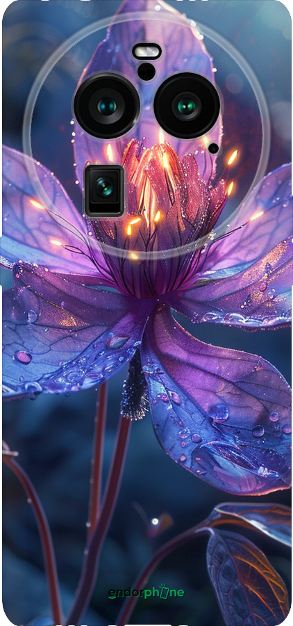 Силіконовий чехол Магічна квітка для Oppo Find X6 Pro - 6038u-3041 изображение 