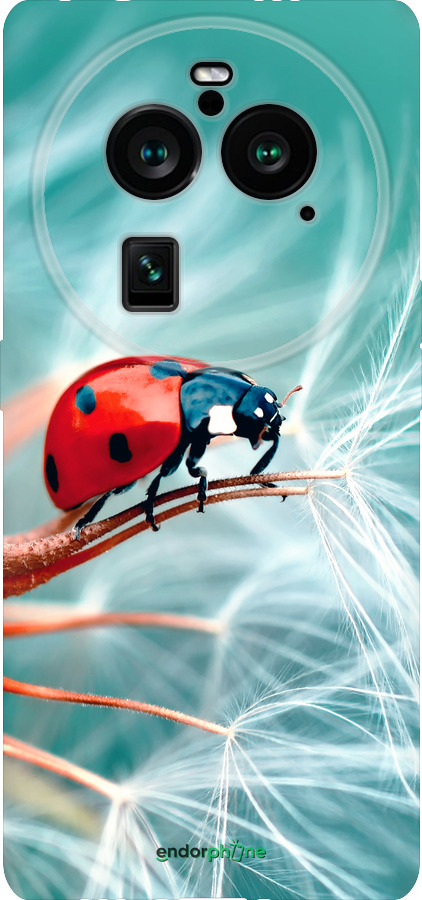 Силиконовый чехол Божья коровка для Oppo Find X6 Pro - 6049u-3041 изображение 