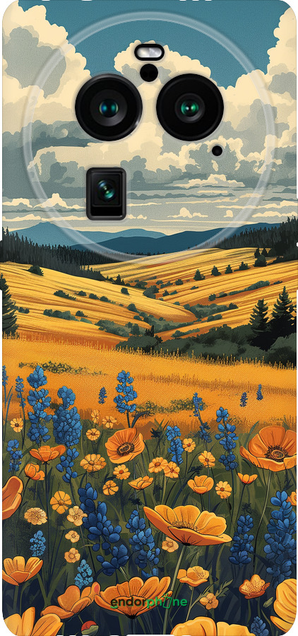 Силиконовый чехол Украинское поле для Oppo Find X6 Pro - 6082u-3041 изображение 