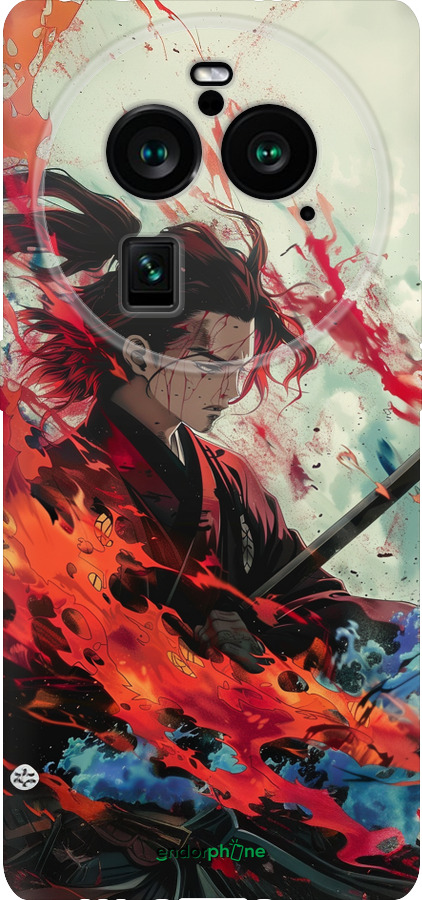 Силиконовый чехол Битва стихий для Oppo Find X6 Pro - 6110u-3041 изображение 