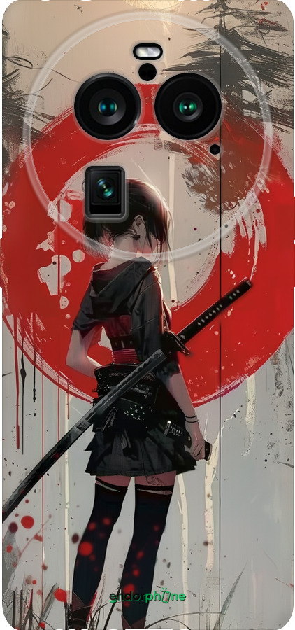 Силиконовый чехол Сумерки воина: Танец с катаной для Oppo Find X6 Pro - 6123u-3041 изображение 