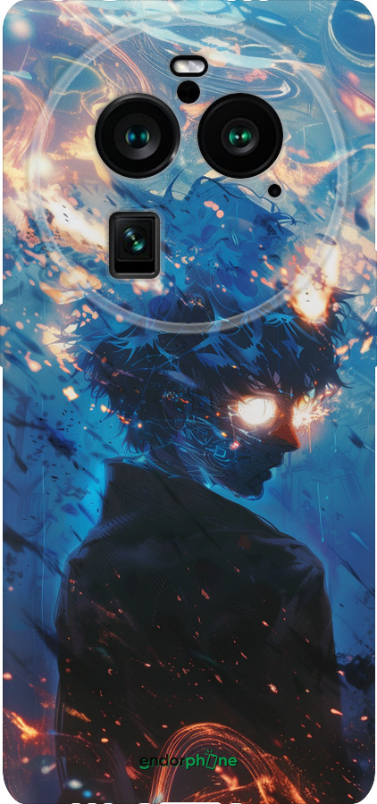 Силиконовый чехол Сатору Годжо для Oppo Find X6 Pro - 6129u-3041 изображение 