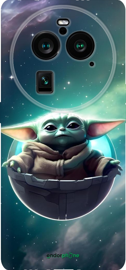 Силиконовый чехол Малышь йода для Oppo Find X6 Pro - 6294u-3041 изображение 