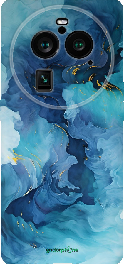 Силиконовый чехол Акварель для Oppo Find X6 Pro - 6320u-3041 изображение 