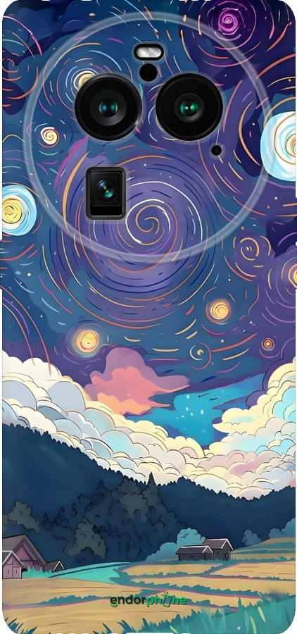 Силиконовый чехол Креативный арт для Oppo Find X6 Pro - 6322u-3041 изображение 