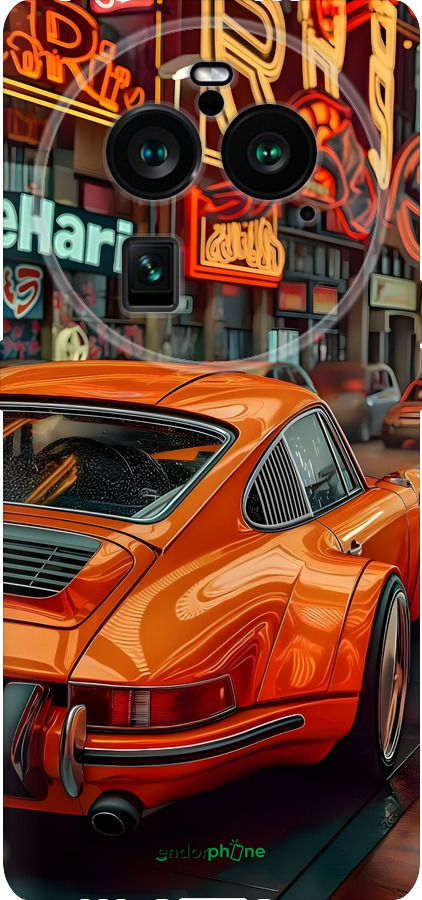 Силиконовый чехол Порше для Oppo Find X6 Pro - 6334u-3041 изображение 