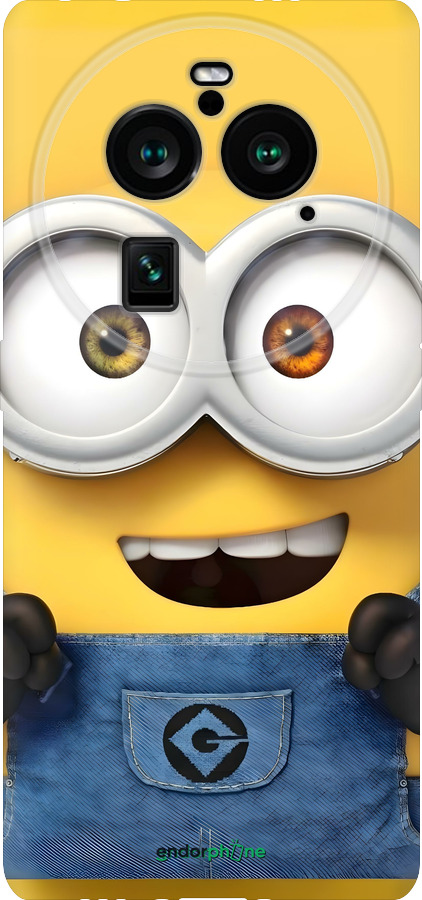 Силиконовый чехол Миньон для Oppo Find X6 Pro - 6389u-3041 изображение 