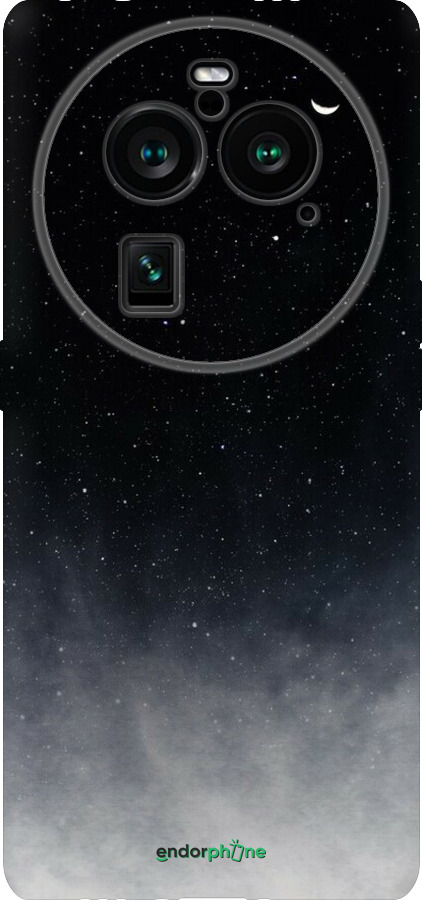 Силиконовый чехол Сині хмари, Синій місяць для Oppo Find X6 Pro - 6396u-3041 изображение 