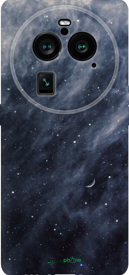 Силиконовый чехол Голубые облака, Голубая луна для Oppo Find X6 Pro - 6398u-3041 изображение 