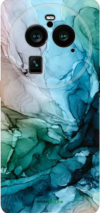 Силіконовий чехол З абстрактним малюнком барвисті Солоні береги для Oppo Find X6 Pro - 6405u-3041 изображение 