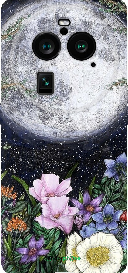 Силиконовый чехол Полночь в саду II для Oppo Find X6 Pro - 6424u-3041 изображение 