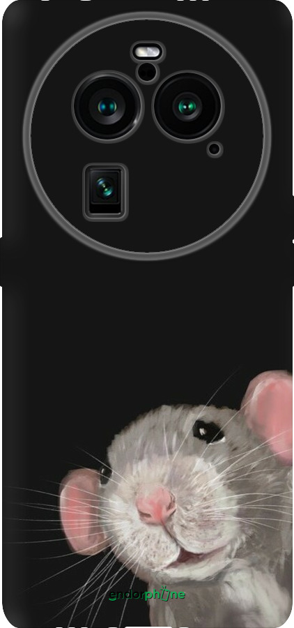 Силиконовый чехол The Peeking Rat для Oppo Find X6 Pro - 6442u-3041 изображение 