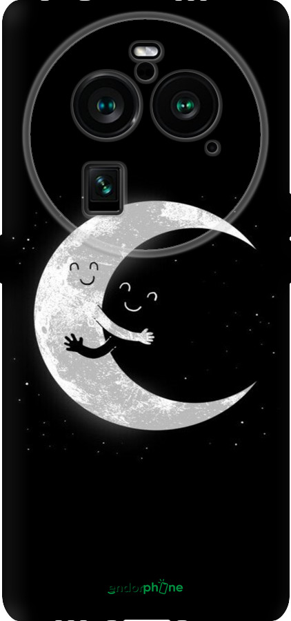 Силиконовый чехол Лунные объятия для Oppo Find X6 Pro - 6508u-3041 изображение 