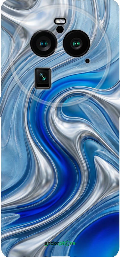 Силиконовый чехол Liquid Chrome для Oppo Find X6 Pro - 6781u-3041 изображение 