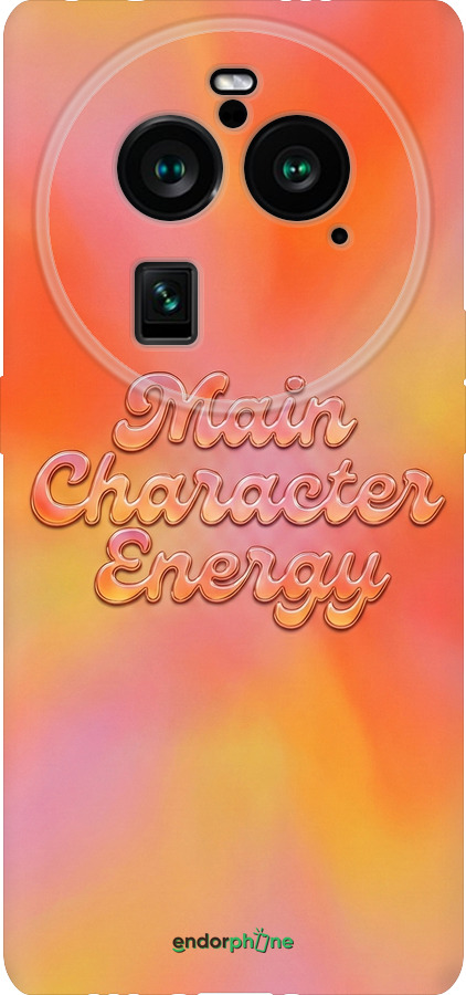 Силиконовый чехол Aura Gradient Main Character Energy Aesthetic Y2K для Oppo Find X6 Pro - 6783u-3041 изображение 