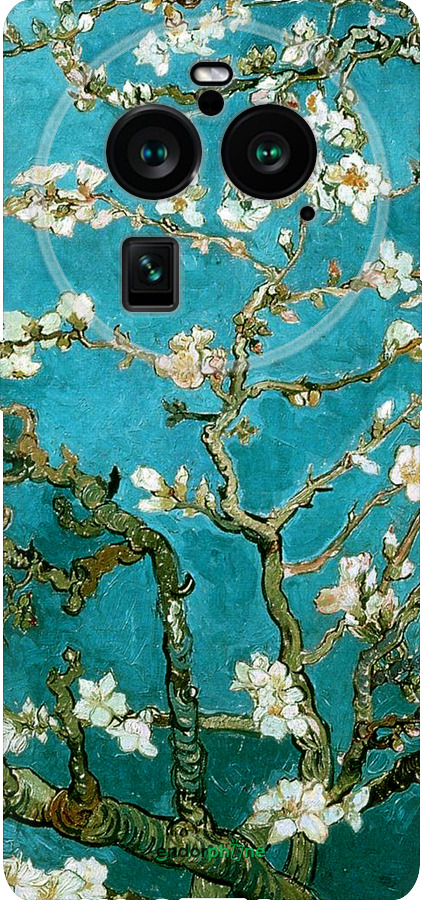 Силиконовый чехол Винсент Ван Гог. Сакура для Oppo Find X6 Pro - 841u-3041 изображение 