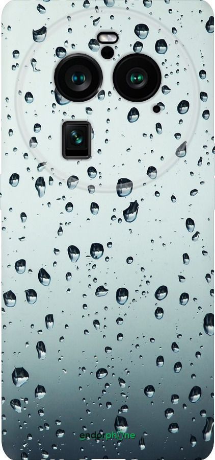 Силиконовый чехол Стекло в каплях для Oppo Find X6 Pro - 848u-3041 изображение 