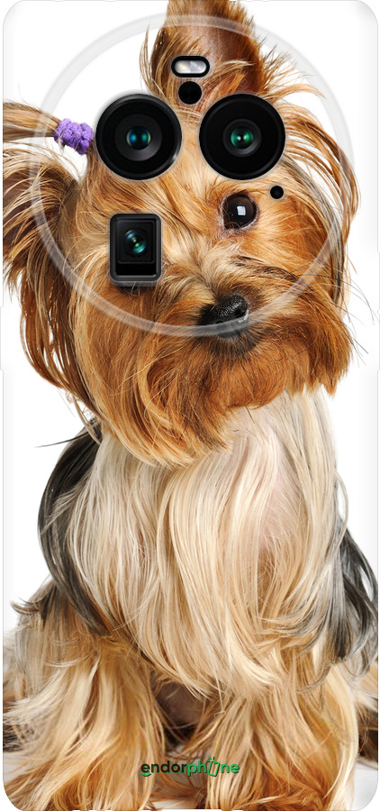 Силиконовый чехол Йоркширский терьер с хвостиком для Oppo Find X6 Pro - 930u-3041 изображение 
