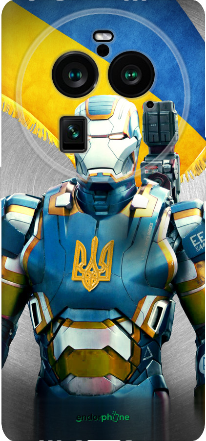 Силиконовый чехол Украинский киборг для Oppo Find X6 Pro - 980u-3041 изображение 